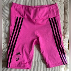 Limited edition hot pink peloton adidas bike shorts